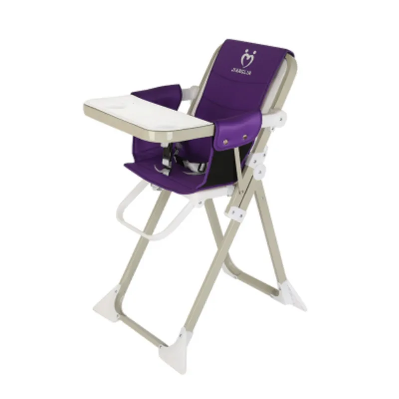 Детский стул, складной ребенок стоимость, Портативный обеденный стол, легкий 4.9 кг стульчик для кормления ребенка - Цвет: 2