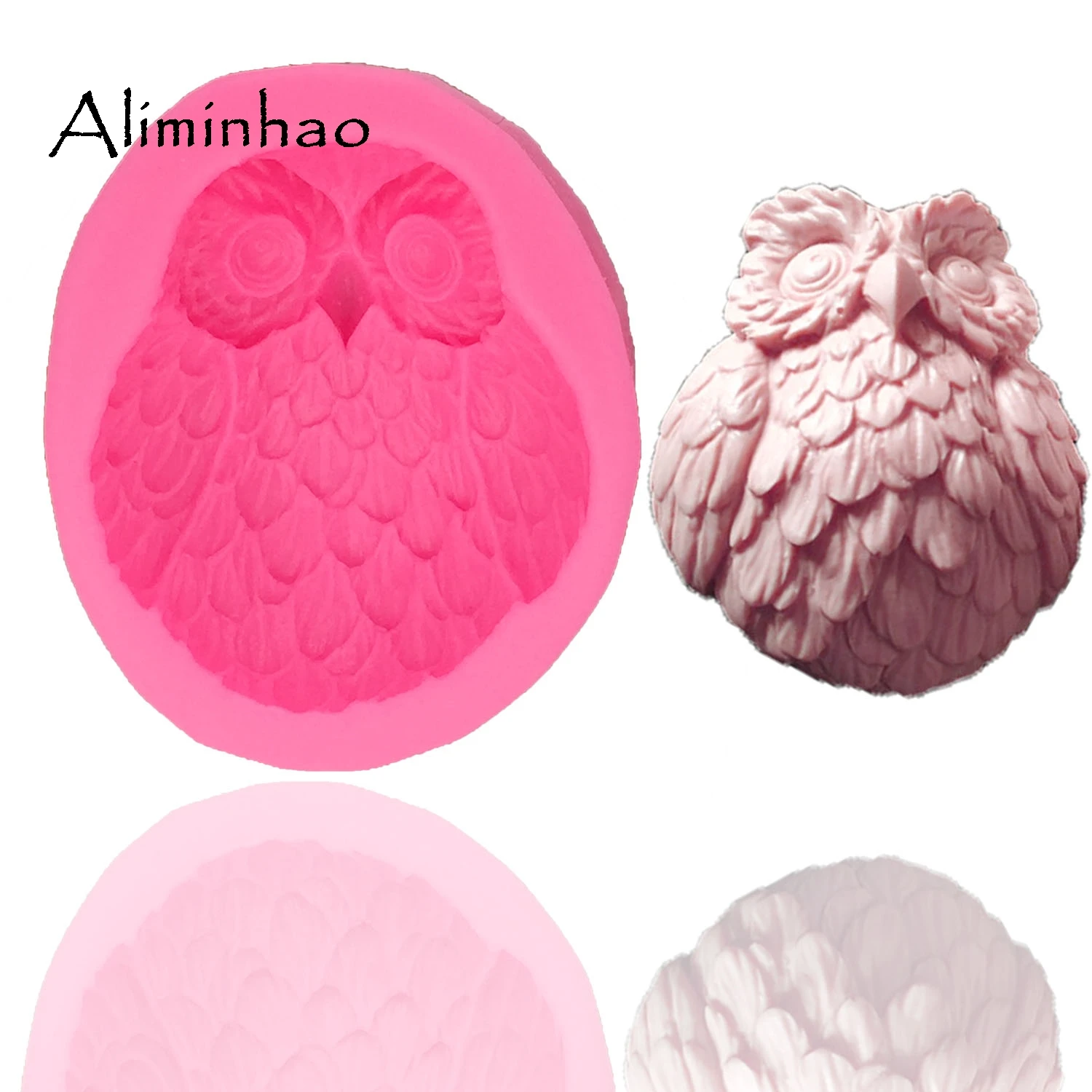 

B0870 owl DIY Resin Clay Soap Mold Silicone mold chocolate fondant cake decorating tools Flexible
