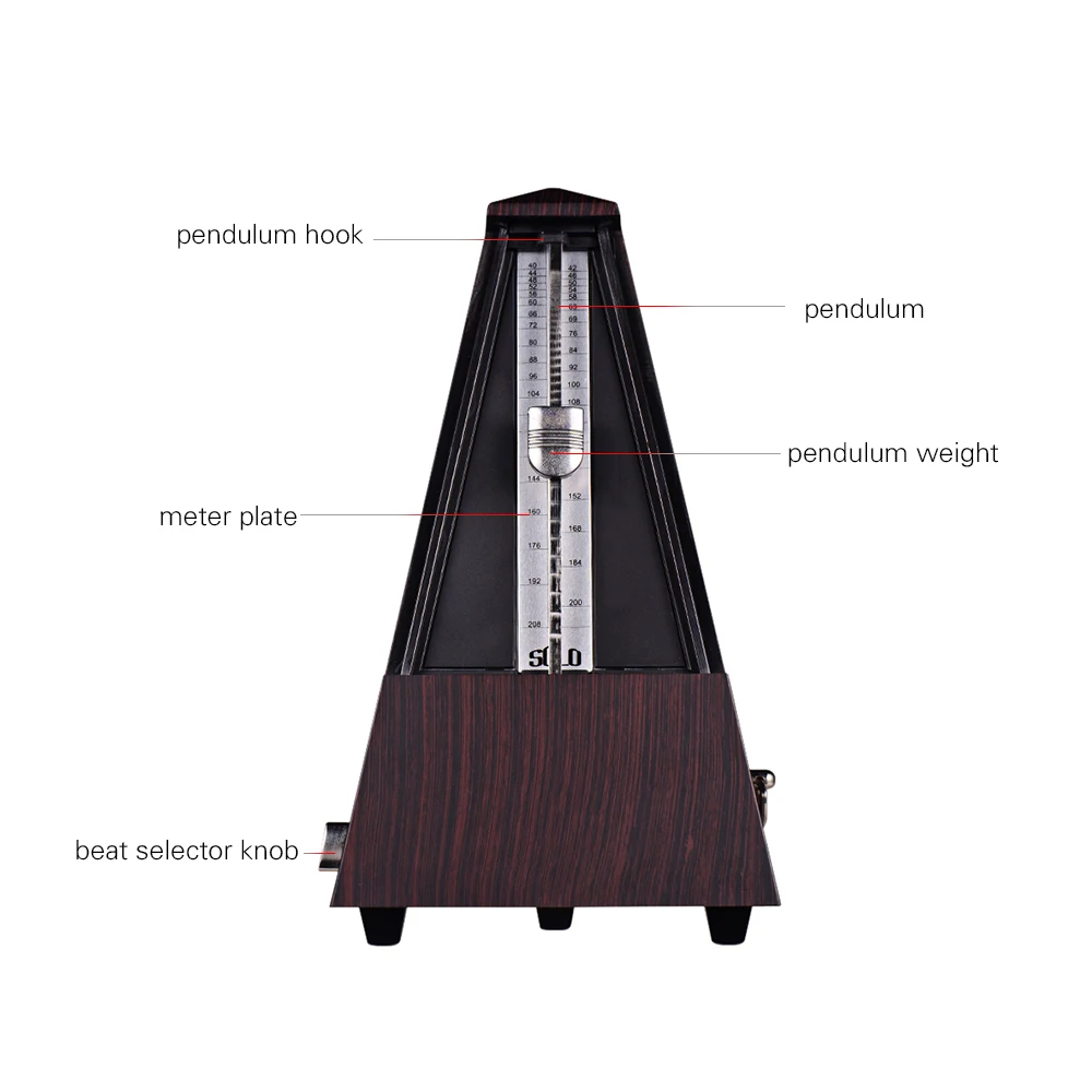 Портативный гитарный механический метроном ABS материал для гитары скрипки пианино бас-барабан музыкальный инструмент практический инструмент