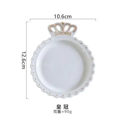 Маленькая декоративная керамическая тарелка для тарелок, серьги, лотки для ювелирных изделий, ожерелье, брелок для хранения, тарелка для посуды, настенная тарелка, Свадебный поднос - Цвет: E
