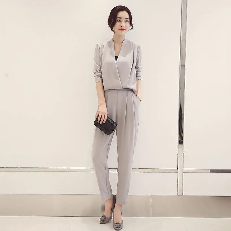 SWYIVY Women's Jumpsuit Ankle Length Pants Detachable 2018 Slim Female Leisure Trousers Big Size Womans Bodysuits Long Sleeve SWYIVY Women's Jumpsuit Ankle Length Pants Detachable 2018 Slim Female Leisure Trousers Big Size Womans Bodysuits Long Sleeve
