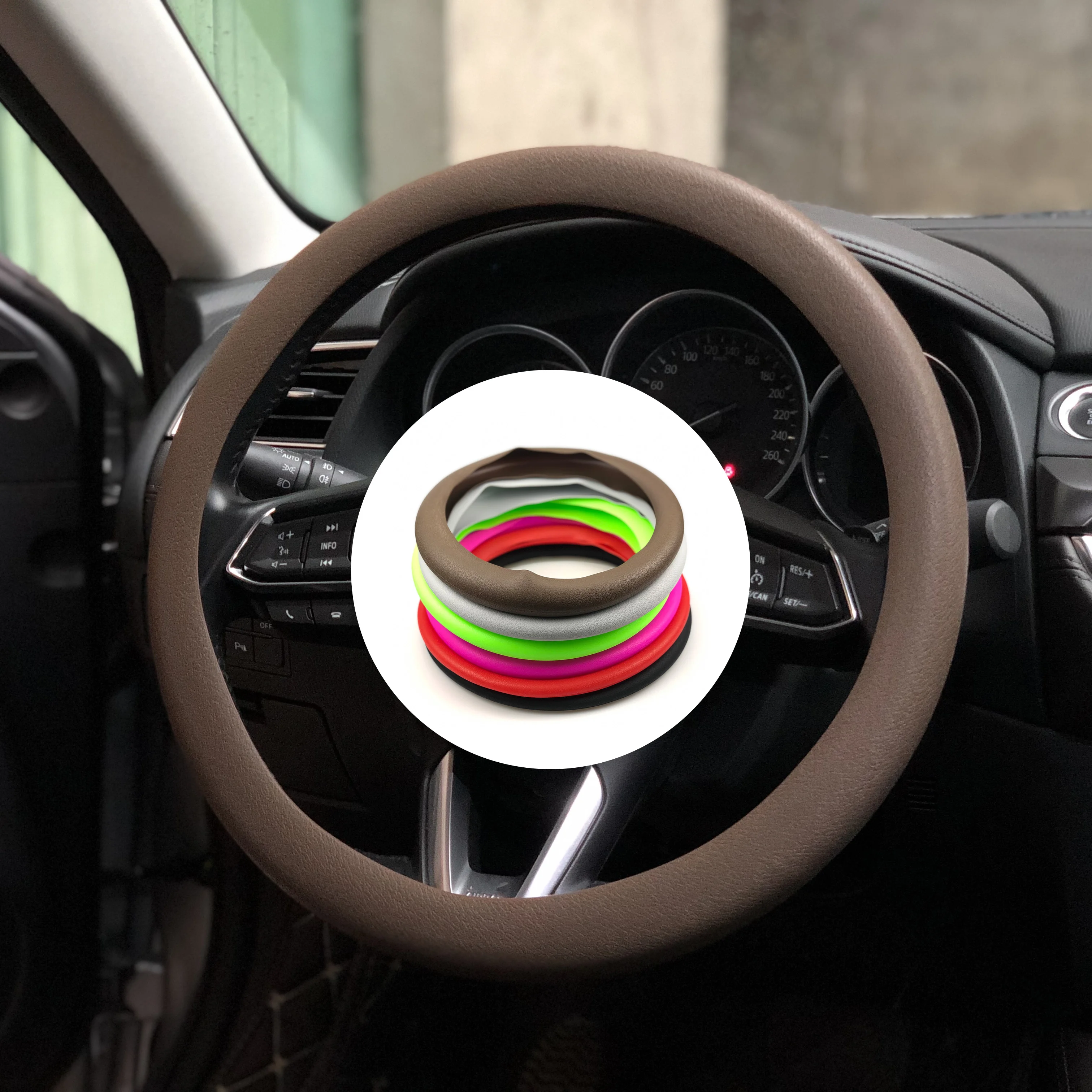 Auto Copertura Del Volante Del Silicone Per Cadillac Cts Xts Srx Ats Ct6 Escalade Xt4 Xt5 Xt6 Escala Elmiraj Elr