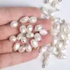 Natural Pearl Stainless Steel Charm Jewelry Making Bracelet Bead  Necklace DIY Findings ► Photo 3/3