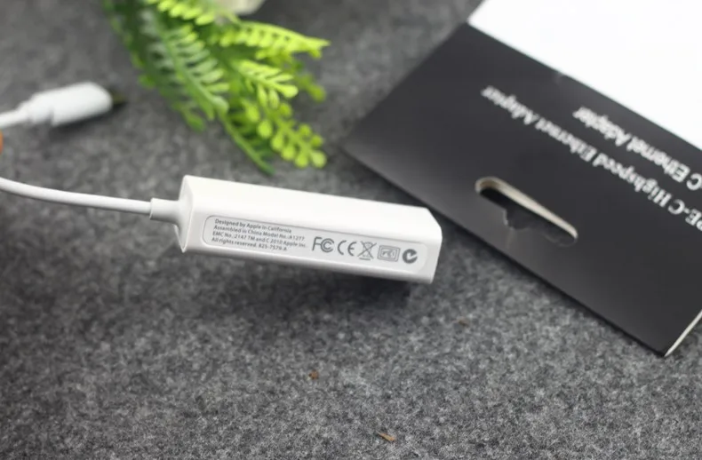 USB C USB 3,1 type C RJ45 Ethernet сетевой адаптер для Macbook Air Pro другой тип C компьютер для использования проводной Интернет-кабель Белый