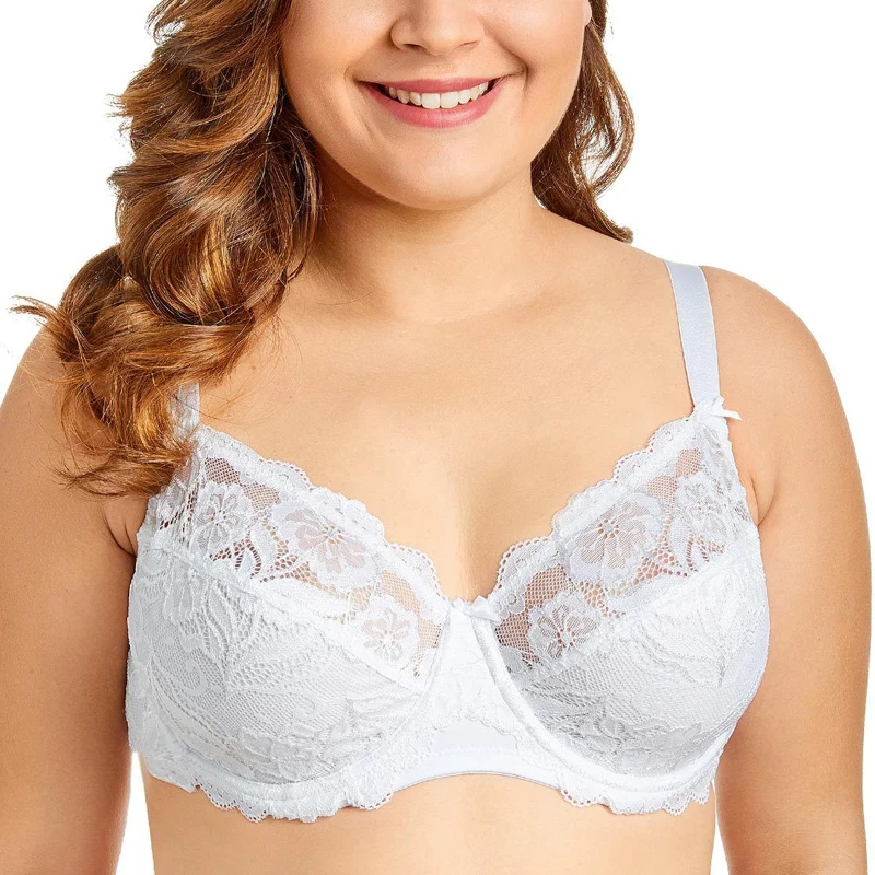 34 36 38 40 42 44 C D DD E F G H BAICLOTHING Женская Большой размеры полный охват без подкладки на