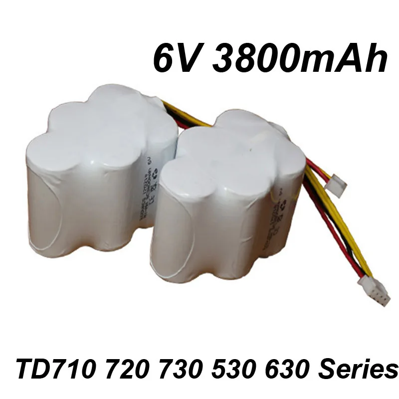 Комплект из 2 предметов для детей от 6 V 3800 мА/ч, SC металл-гидридных или никель-металл-гидридного пылесос Батарея Пакет Для Ecovacs Deebot CEN530 TD710 720 730