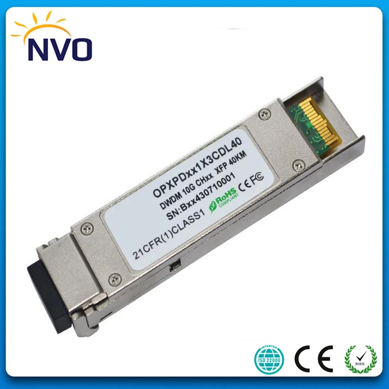 

DWDM-XFP-ER 10G 40KM C-Band1563.86~1528.77nm DWDM XFP Transceiver with DDM,Fiber Optic ITU GridM LC DWDM SFP Transceiver Module