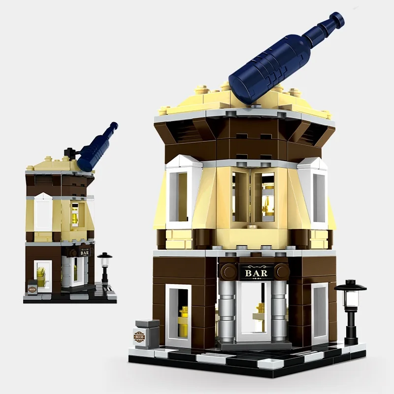 

Pub Bricks City Building Blocks Compatible Legoe Model Creator expert Street View toys for Children kid gift 231Pcs