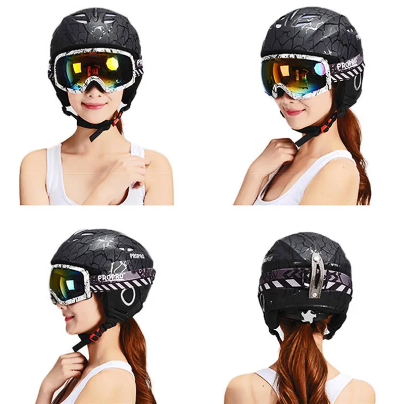 PROPRO открытый спортивный шлем для взрослых и детей безопасный скейтборд Катание на коньках сноуборд шлем цельно-Формованный лыжный шлем