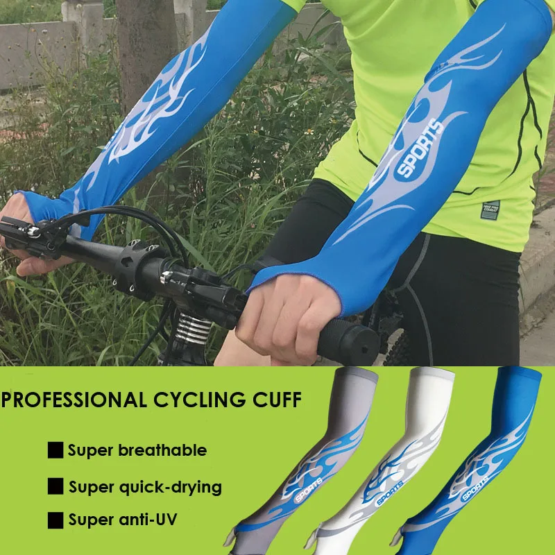1 Pair Breathable Arm Sleeves Cycling Sun UV Protector Men Women