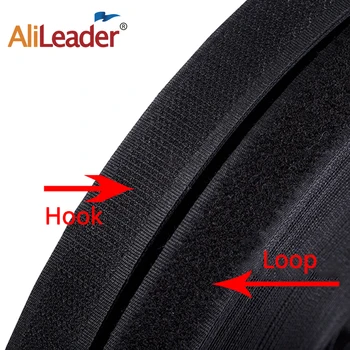 

25 Meters Strong Sew on Adhesive Hook and Loop Tape Fastening Black White Self Velcroing Strap Nylon Sticker Disks for Sewing