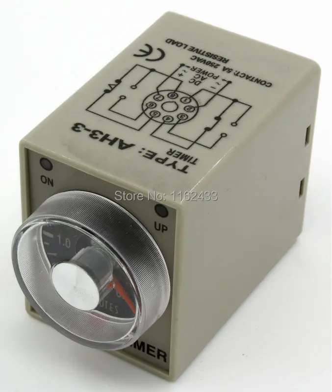 AH3 3 AC 110V 6min On delay SPDT with SPDT instantaneous contact time