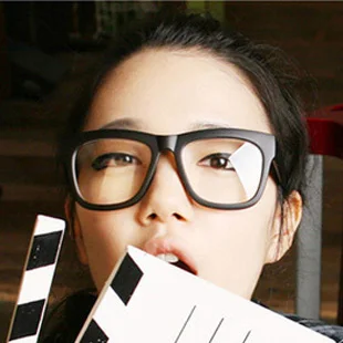 oversized black eyeglass frames