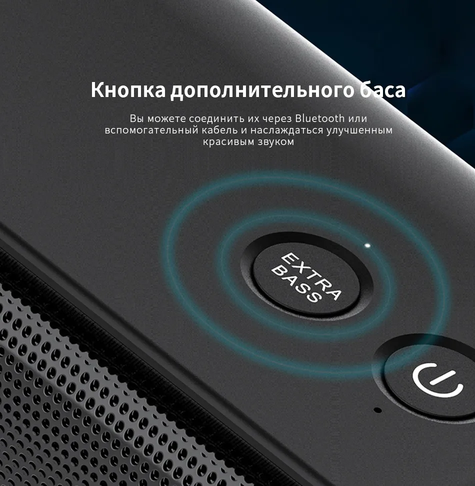 ДОСС SoundBox Pro СПЦ колонка bluetooth 2*10 водителей с мигающим светодио дный свет Enhanced Bass стерео звук IPX5 колонка для ноутбука,блютуз колонка