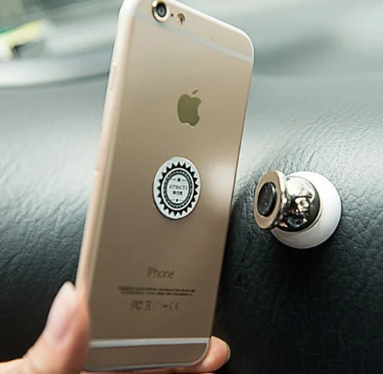 Mount Holder For Iphone4 4s 5 5s 6 6plus for Samsung GPS Rotatable Magnetic  Stand Support  Cell Phone Car Holder