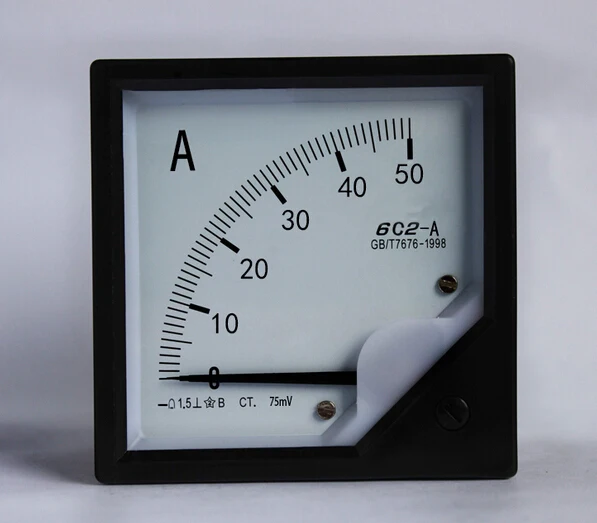 

Амперметр постоянного тока 6C2 серии 0-50 а амперметр генератор вольтметр 80x80 мм подходит для всех генераторов бесплатная доставка