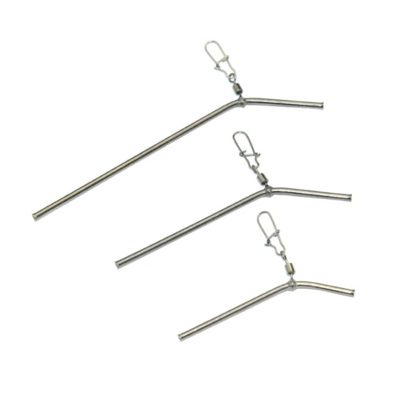 

5Pcs Fishing Balance Connector Pin Fish Supply L Shape Brass Tube Anti Tangle Booms Swivel Accessory Size 5/7/9CM