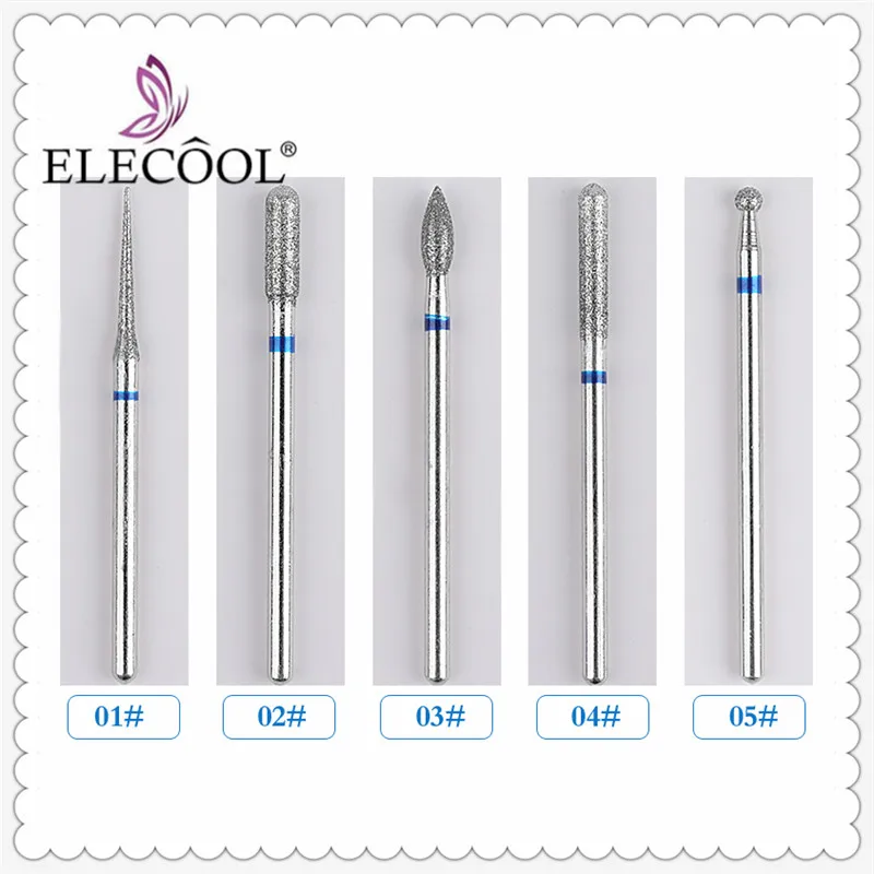 ELECOOL 5/1 шт. 5 видов профессиональный сверло резак для ногтей шлифовка Вольфрамовая