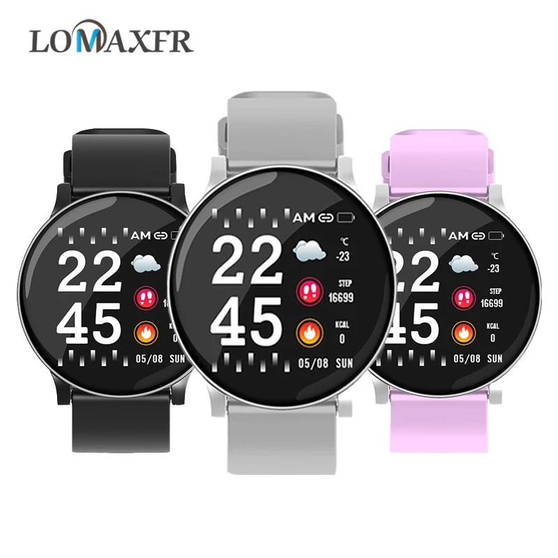 

SmartWatch Fitness Tracker Wristband Ip67 Waterproof Watch Men Heart Rate monitor finger Bracelet For Women Brand Sport Watch W8