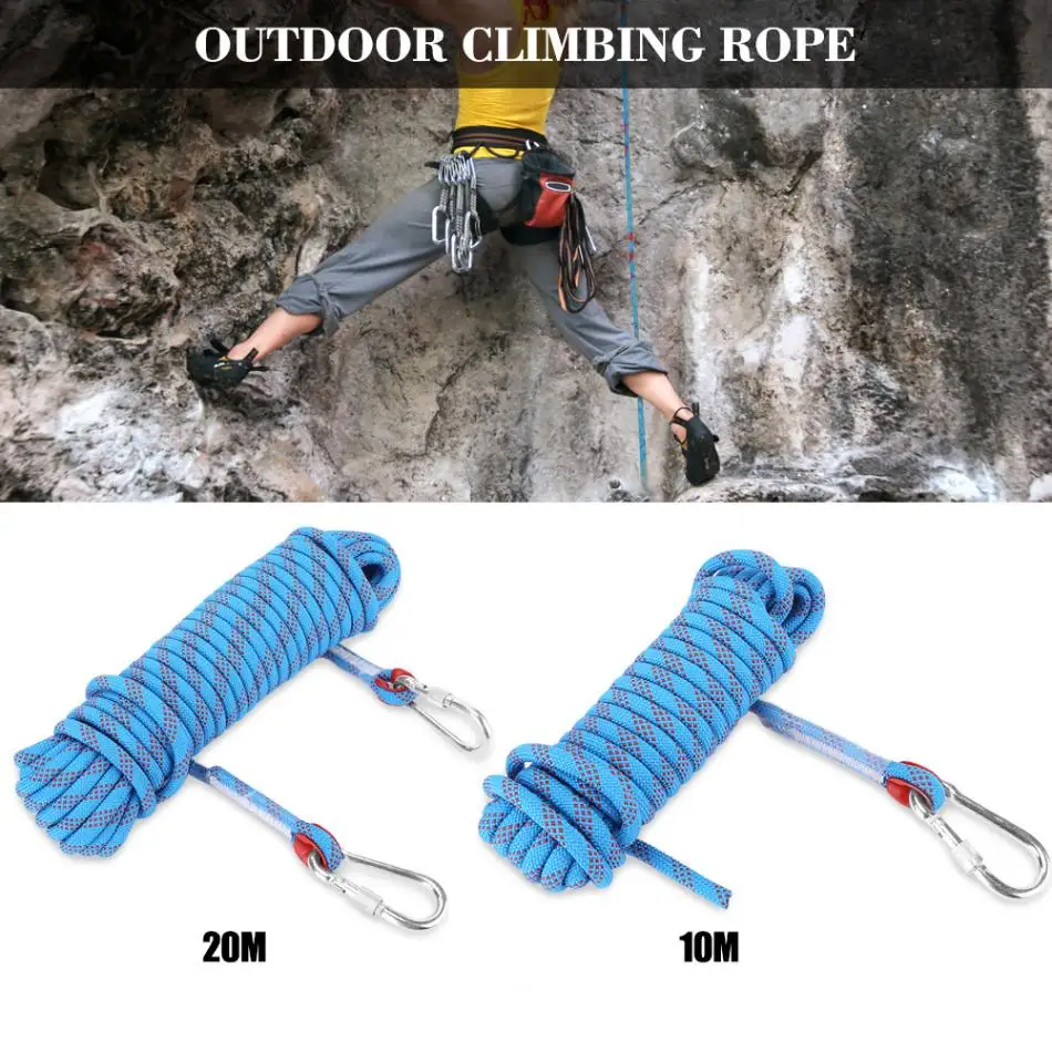Паракорд веревка для скалолазания 20 м наружный рок ремешок диаметр 12 мм высокопрочный Безопасный шнур для кемпинга походные аксессуары для альпинизма