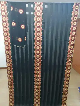 

African Lace Fabrics For Wedding Milk Silk Embroidered Lace Fabric 2019 High Quality Stones Nigerian Silk Lace Fabric hl65-2561