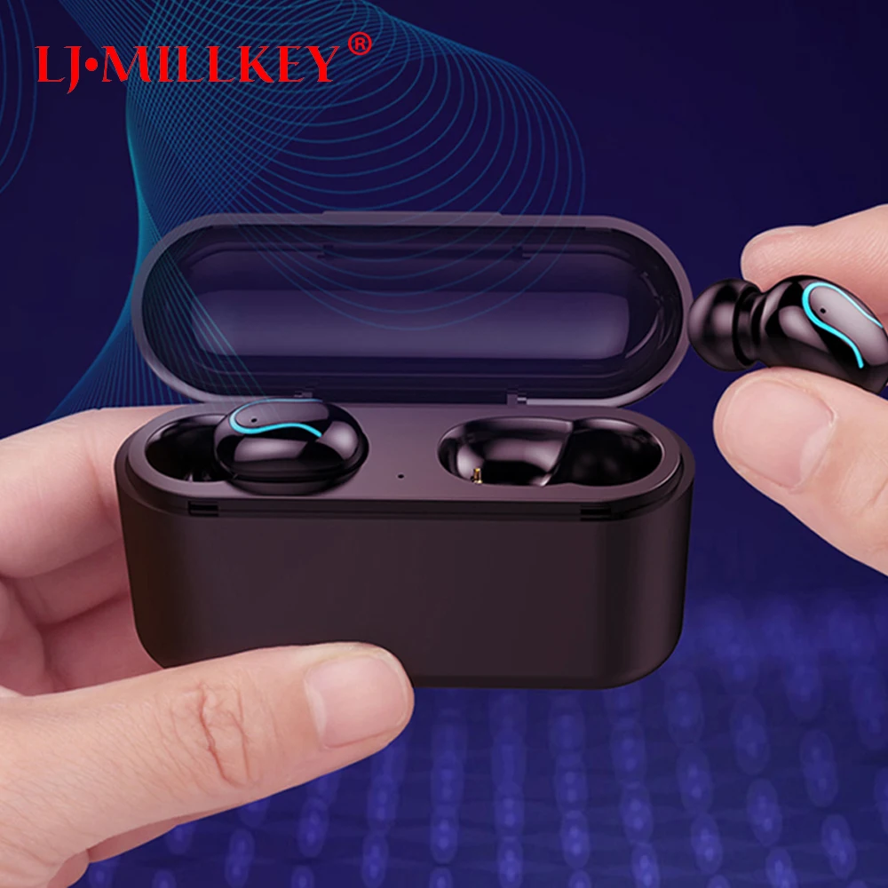

Bluetooth 5.0 earphones TWS true wireless stereo 8D headphone sports IPX7 waterproof headset with dual microphone YZ270