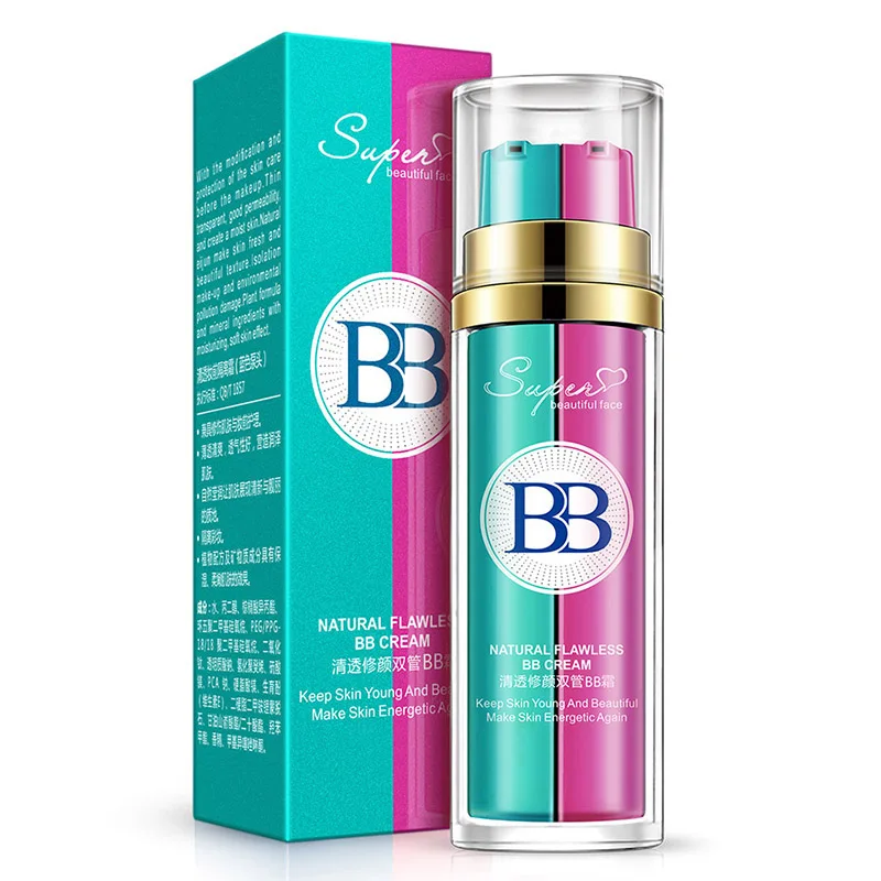 

BB Cream+Makeup Primer Double-Barrelled Concealer Hydrating Moisturizer Brighten Skin Nude Cosmetics Base Breathable Makeup