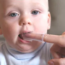 1 шт., Новое поступление, Профессиональные Товары для малышей, детские зубы, прозрачный массажный мягкий силиконовый детский зубной щетки для пальцев