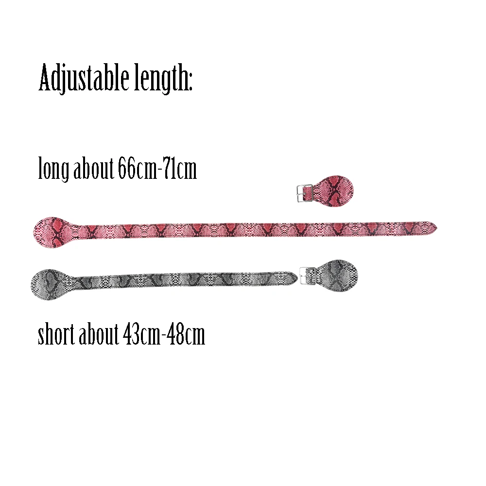Длинная короткая искусственная змея ручки из кожи для Obag Регулируемая кожаная ручка с пряжкой для O Bag OCHIC Obag '50