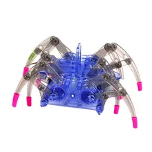 Design criativo Do Bebê Crianças Brinquedo Educativo DIY Modelo de Construção de Brinquedo Robô Aranha Elétrica Reúne Brinquedos Kits de Presente de Aniversário