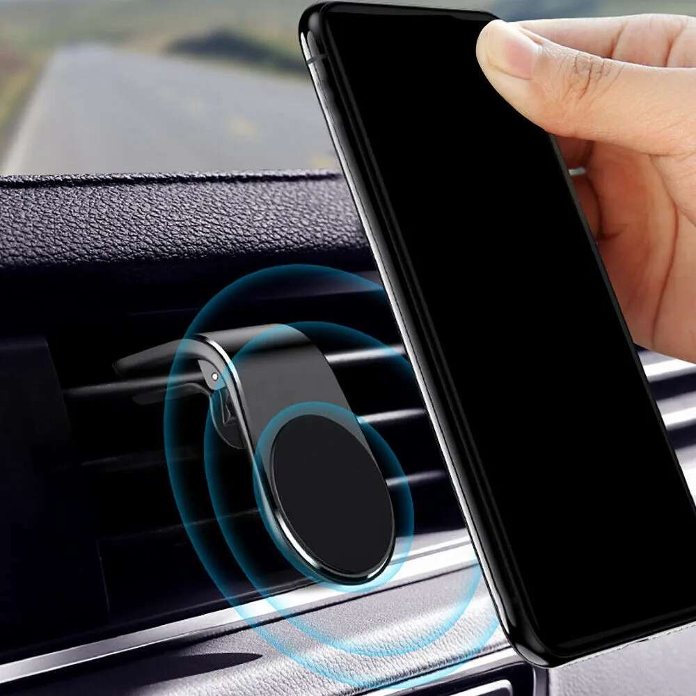 

1 pcs L Shape Clip Air Vent Mount Phone GPS Black Holder Magnet Support Car Phone Holder Magnetic Phone Holder Car Accessories