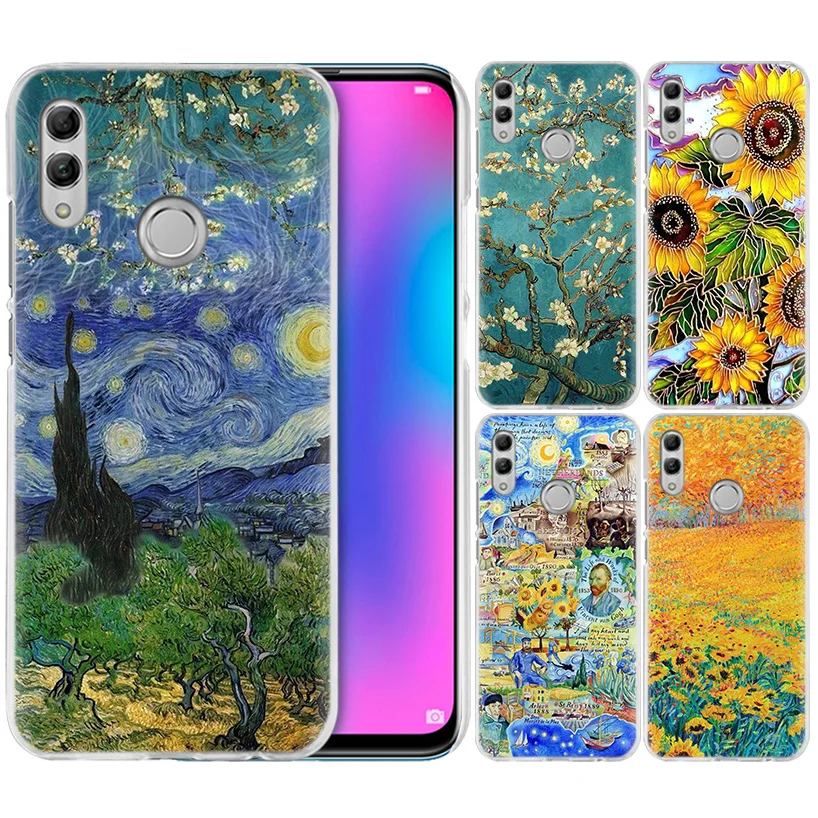 

Van Gogh Daisy Flower Case for Huawei Honor 8X Y9 9 10 Lite Play 7C 8C 8S 8A 7S 7A Pro V20 20i Y6 Y7 Y5 2019 Hard PC Phone Cover