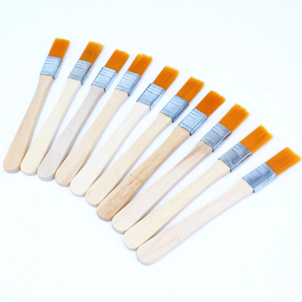 

50pcs/lots soft brush dust with wooden handle mobile phone tablet computer maintenance cleaning tools