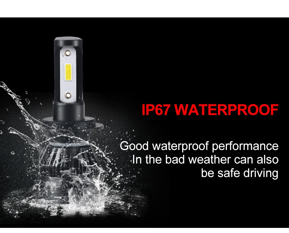 MeeToo DOB 2Pcs H7 LED H4 LED H11 Car Light Headlight Bulb 12000LM H8 H1 HB3 9005 9006 HB4 72W 6000K 12V 24V Auto Led Fog Light  (12)