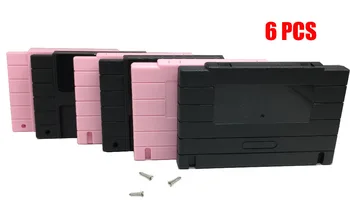 

Ruitroliker 6pcs/set Cartridge Case shell With Screws for Super SNES Systems -US Version
