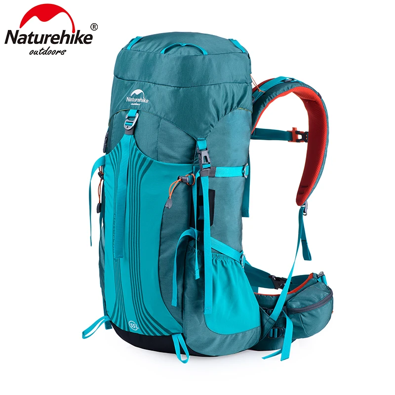 Naturehike في المشي المهنية كيس التسلق على ظهره مع تعليق نظام للجنسين النايلون النسيج 55L 65L 3 ألوان Naturehike في المشي المهنية كيس التسلق على ظهره مع تعليق نظام للجنسين النايلون النسيج 55L 65L 3 ألوان