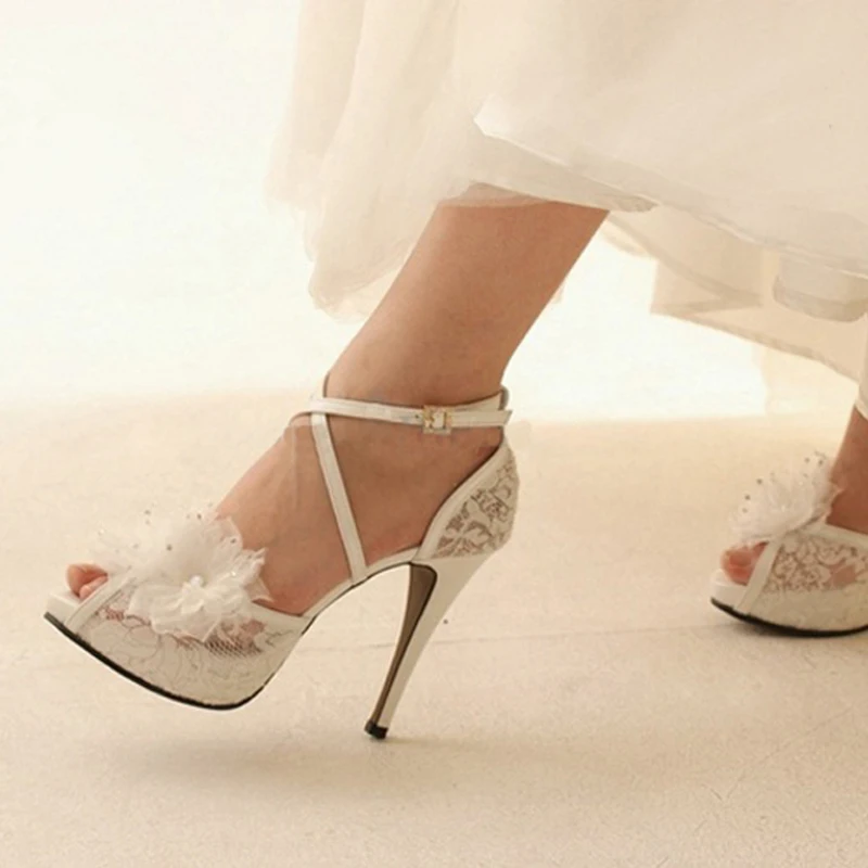 white prom heels