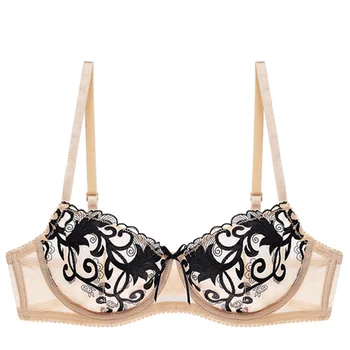 

AMX Sexy Lace Bra Fashion Breathable Underwear Plus Size Transparent Bras Women Lingerie Three Color