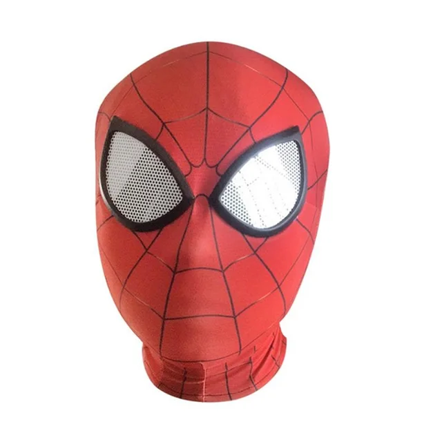 Spider Man Peter Parker Mask Lenses 3D Cosplay Spiderman Superhero Props