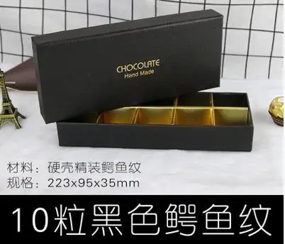 Коробка шоколада/коробка шоколада в твердом переплете сделана на заказ плюс коробка шоколада логотипа - Цвет: 6pcs