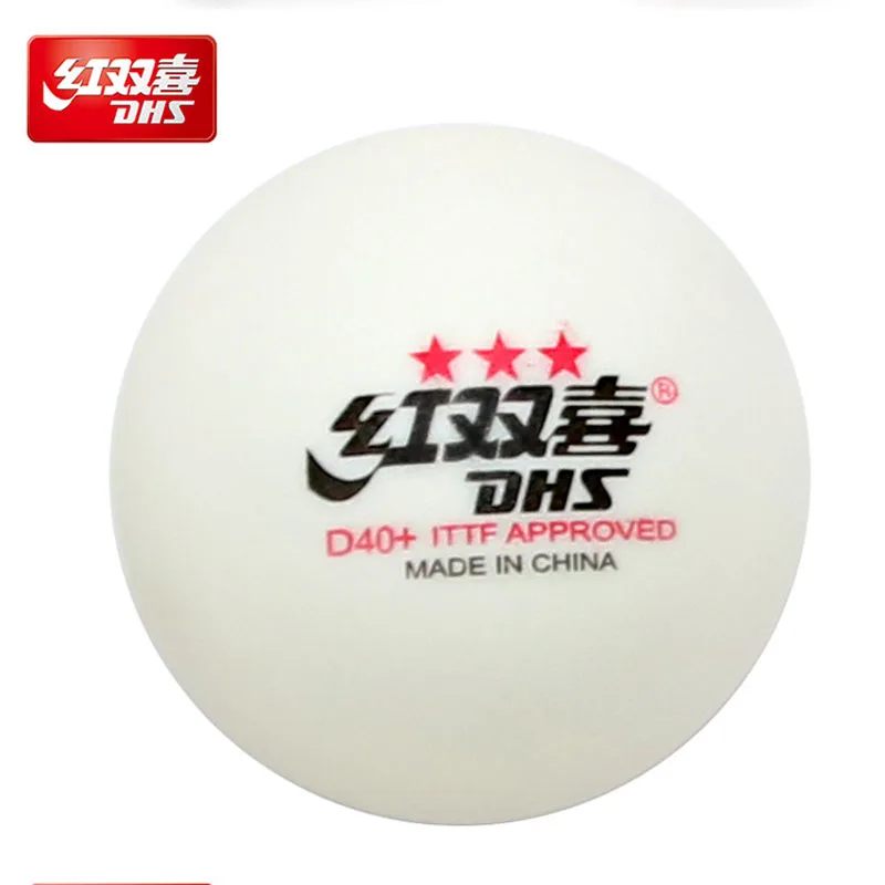 10 мячей новейший DHS 3-Star Dingning D40+ мячи для настольного тенниса материал Пластиковые Мячи для пинг-понга