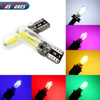 

1PCS T10 LED Lamp w5w led Bulb Car LED Lights COB Glass Interior light Replaceable Turn light Warning Light DRL 12V Car-styling