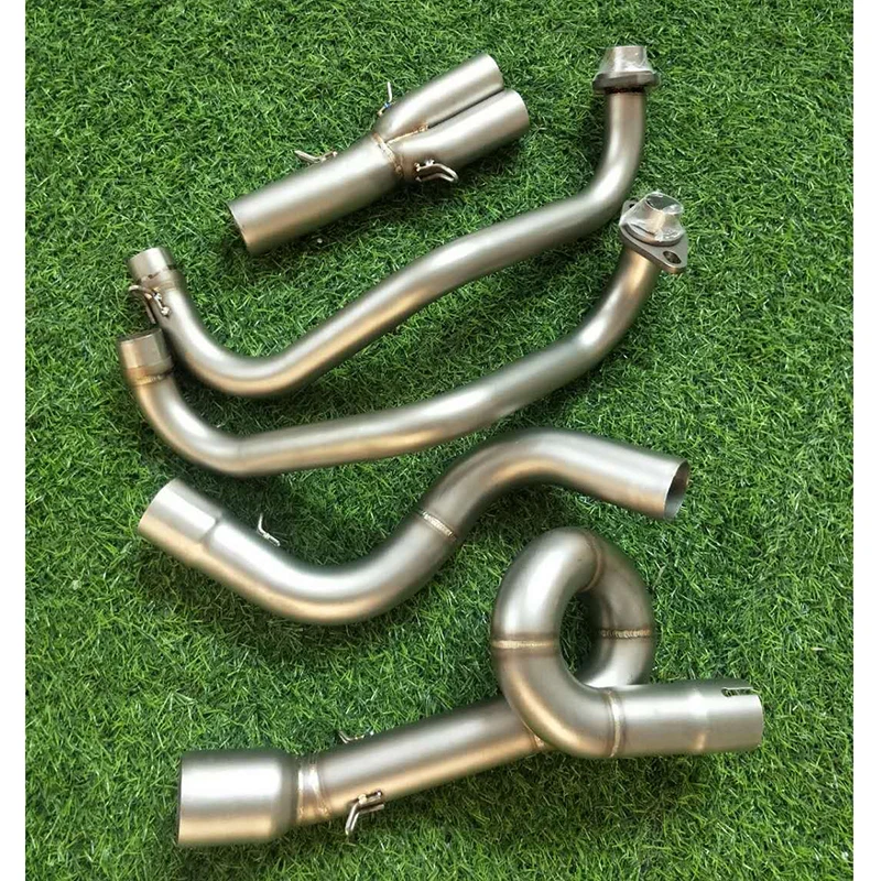 MTCLUB For Kawasaki Ninja 250 300 Z300 Z250 250R Motorcycle Modified Muffler Exhaust Contact Mid Link Pipe 304 Stainless Steel (6)