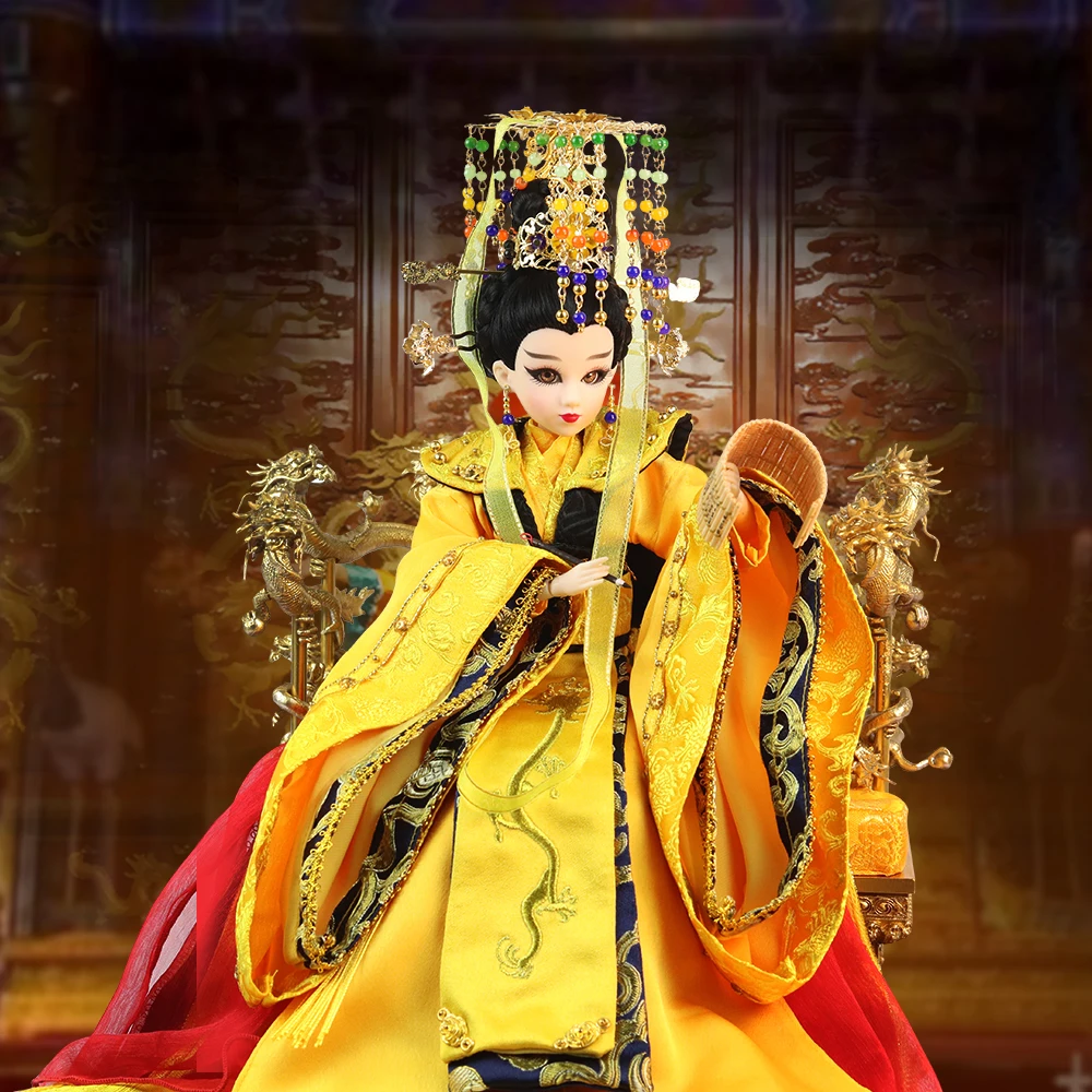

Fortune Days East Charm ancient costume doll 1/6 like BJD Blyth Wu Zetian enth with makeup 14 Joint body High Quality gift