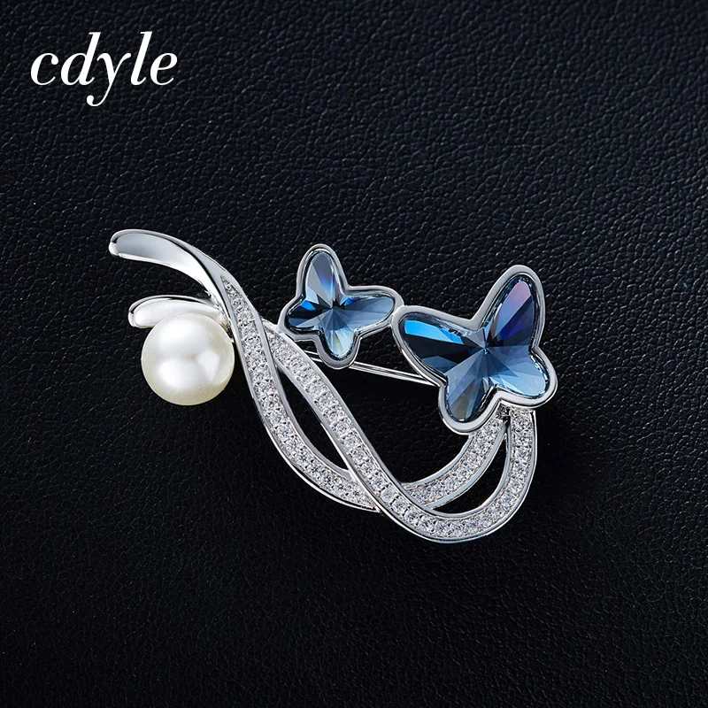 Cdyle Милая брошь-бабочка, украшенная кристаллами, брошь для женщин, насекомые, броши на свадьбу, банкет, подарки