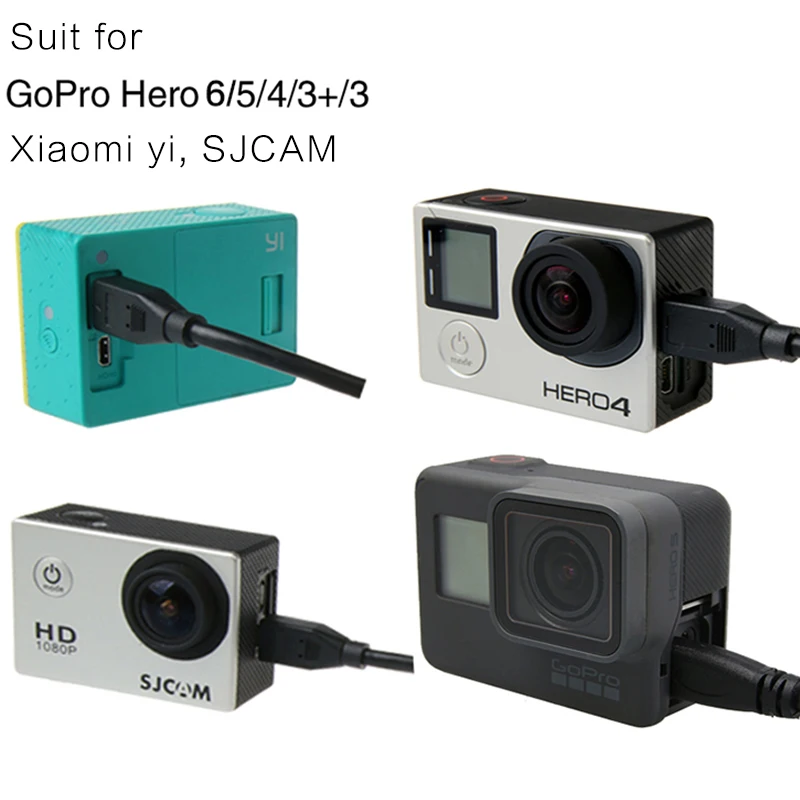 Оригинальные аксессуары TUYU Go Pro HDMI кабель для go pro hero 5 gopro 6 4 SJ4000 SJ5000 Xiaomi yi EKEN H9r H9 H5s