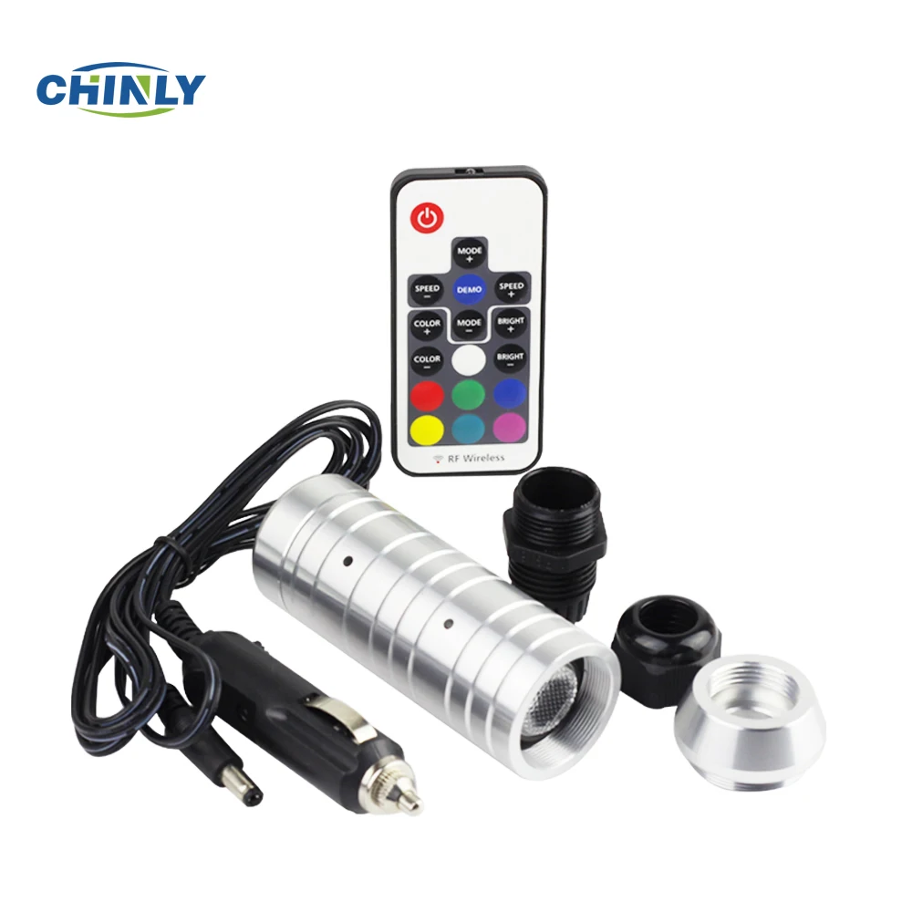 Car use DC12V 6W RGB LED Fiber Optic light engine +RF 17key Remote controller Car use DC12V 6W RGB LED Fiber Optic light engine +RF 17key Remote controller