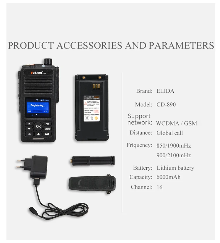 CD890 сеть Радио 2G 3g GSM \ WCDMA \ wifi рация с sim-картой gps позиционирование двухстороннее радио