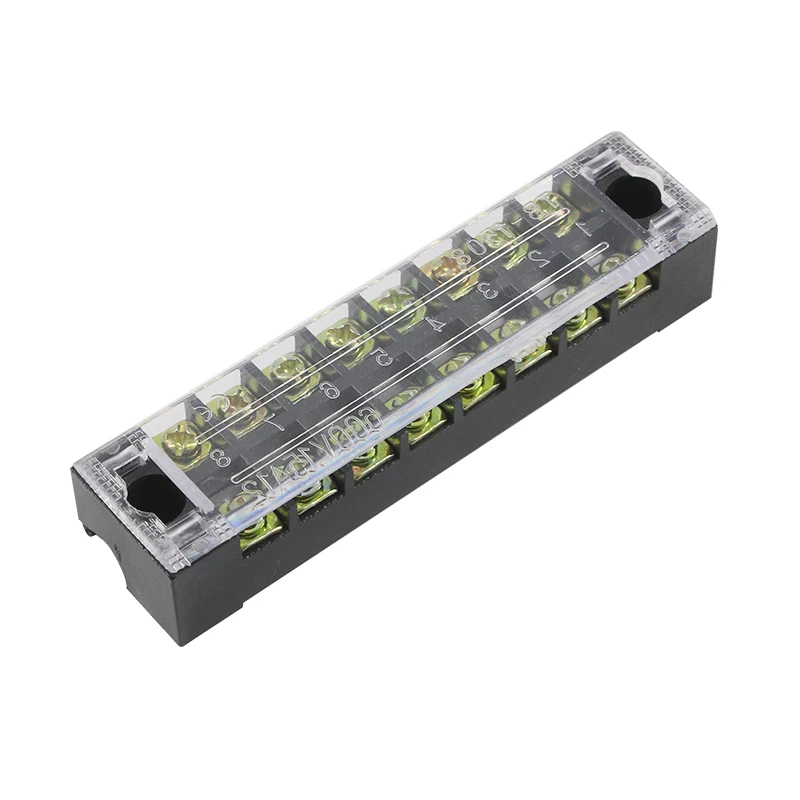 

4Pcs 600V 15A 8 Positions Barrier Strip Terminal Block Wire connector TB-1508