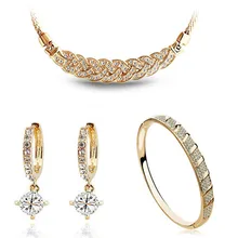 Комплект ювелирных изделий из ожерелья серег и браслета|brand jewelry